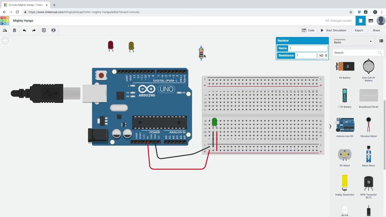 TinkerCAD Circuits Preview