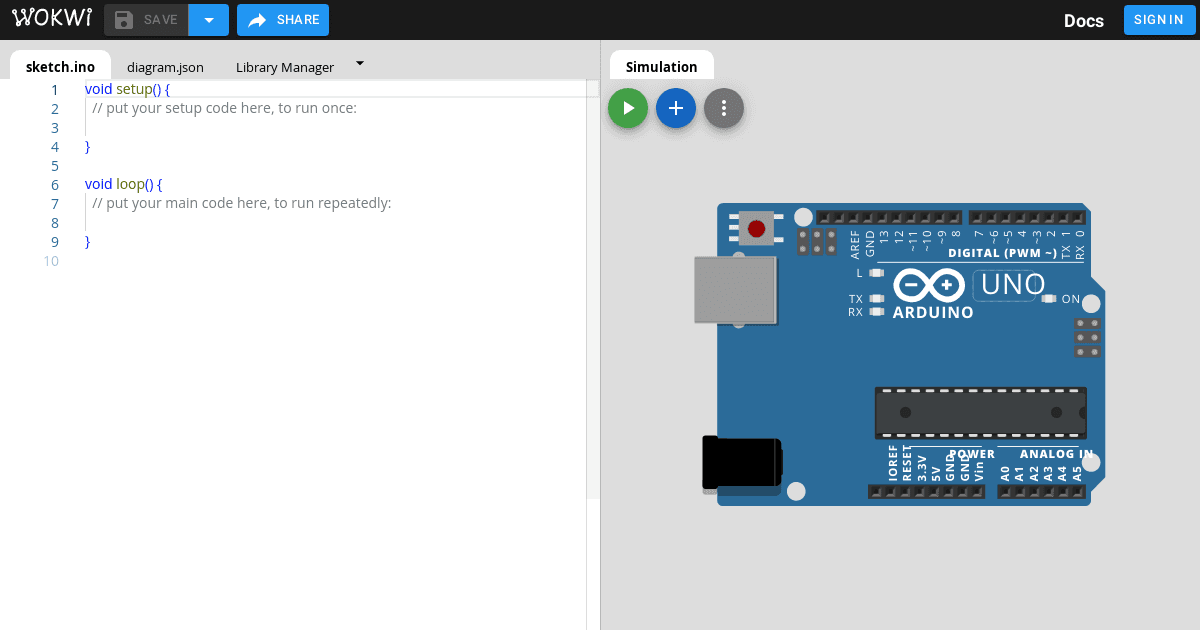 Wokwi IoT Simulator Preview